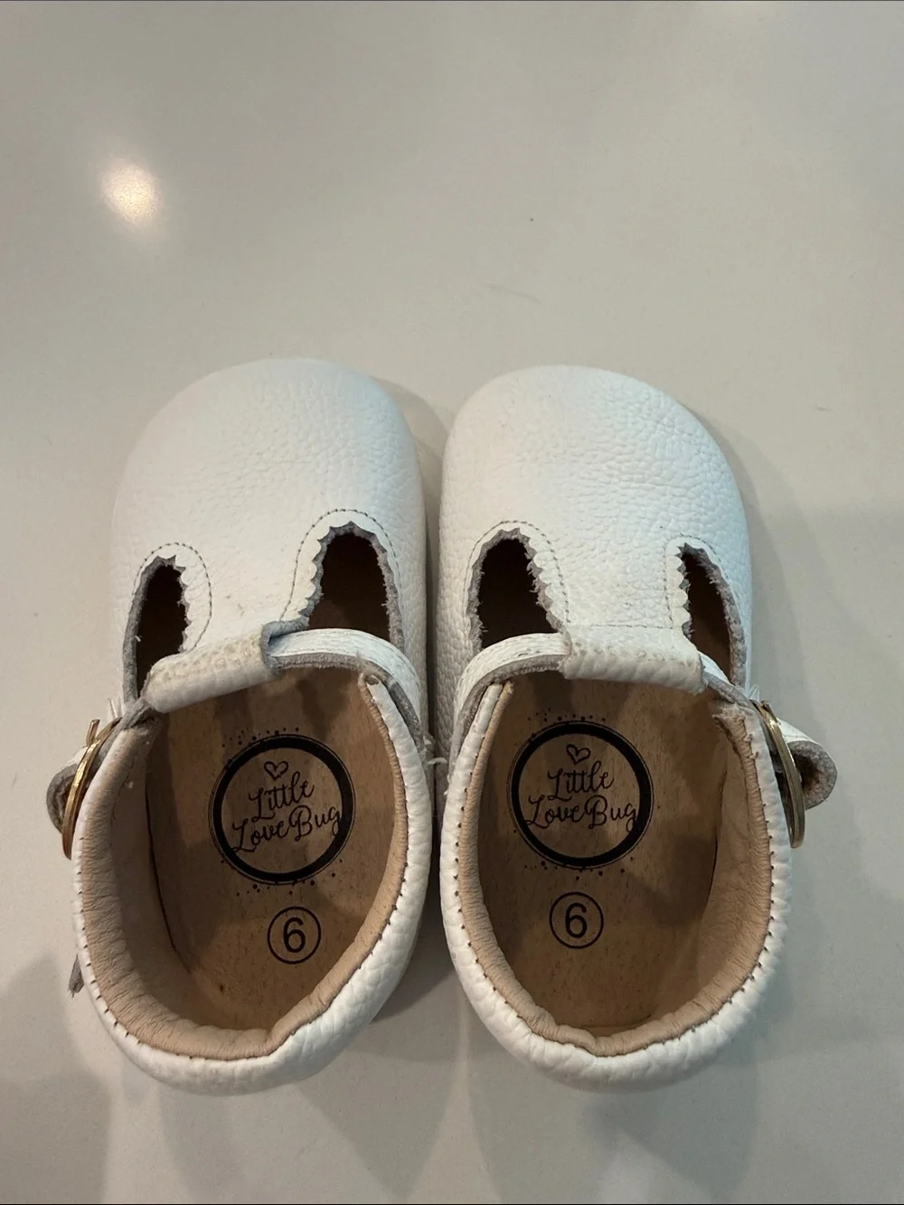 Little Love Bug T Bar white
